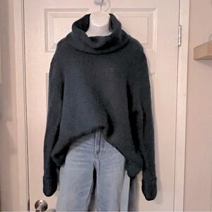 Maggie McNaughton Long Sleeve Cowl Neck Evergreen Sweater Sz 2X